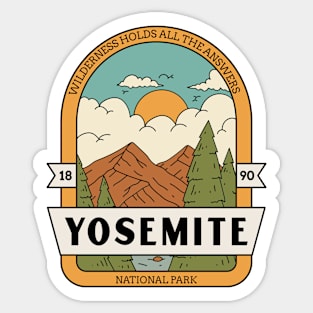 Yosemite National Park Hiking Camping Outdoors Outdoorsman Sticker